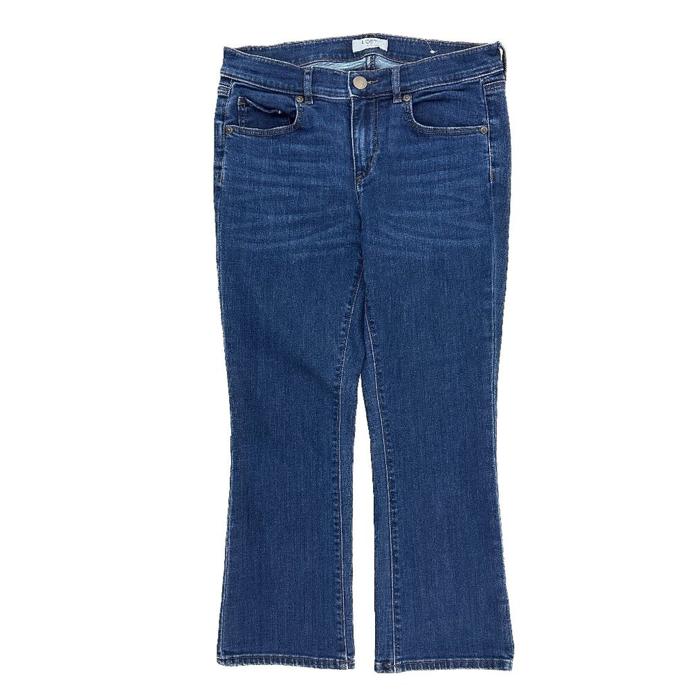 Loft Demi Boot Women's size 4P Dark Wash Blue Denim Jeans